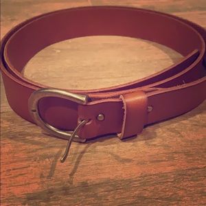 Cognac Brown Leather Belt